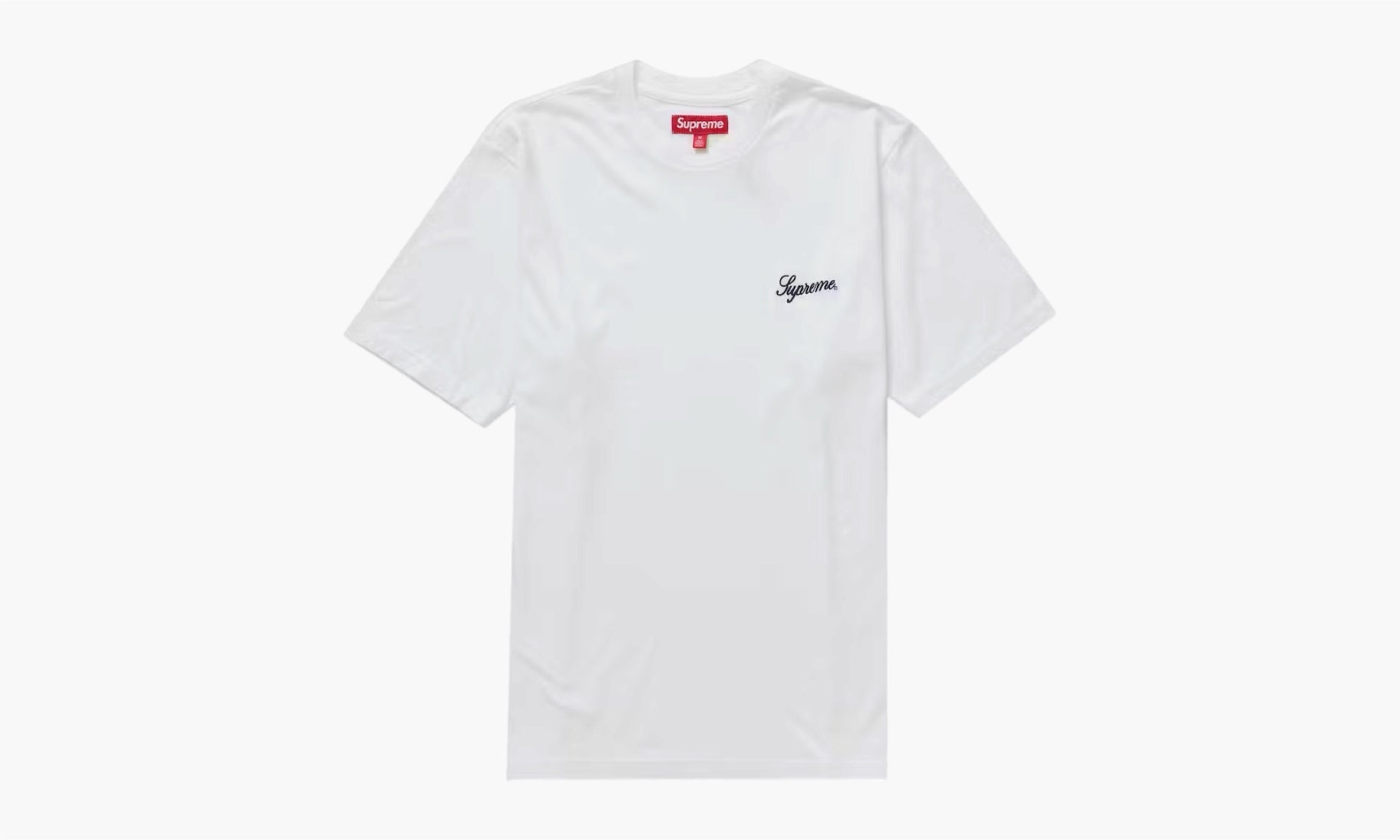 Supreme Washed Script S/S Top White - FW23 | The Sortage