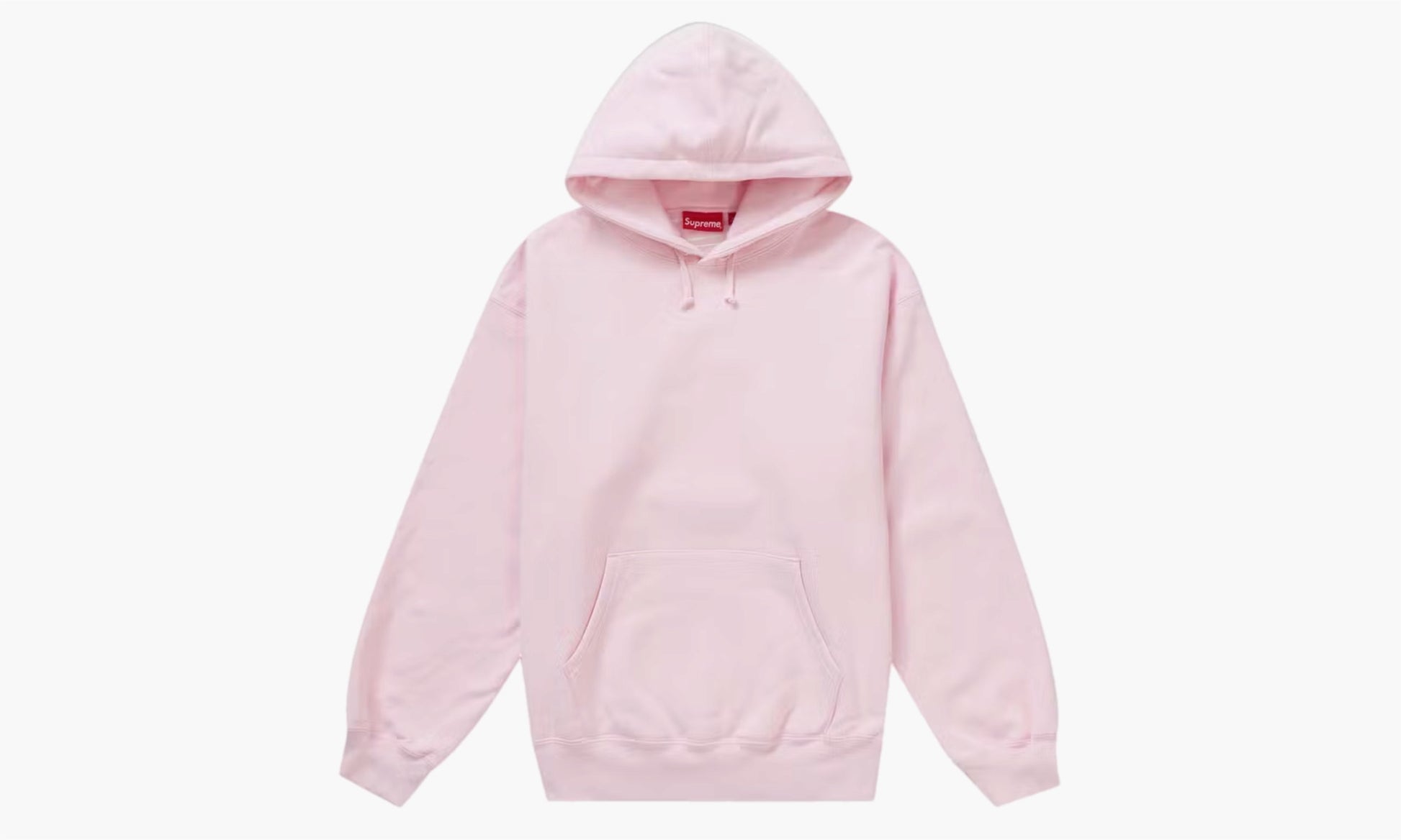 Satin Appliqué Hooded Sweatshirt Light Pink - FW23 | The Sortage