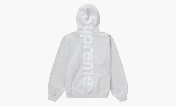 Supreme Satin Appliqué Hooded Sweatshirt Ash Grey - FW23 | The Sortage