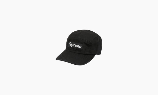 Supreme Washed Chino Twill Camp Cap Black - SS23 | The Sortage