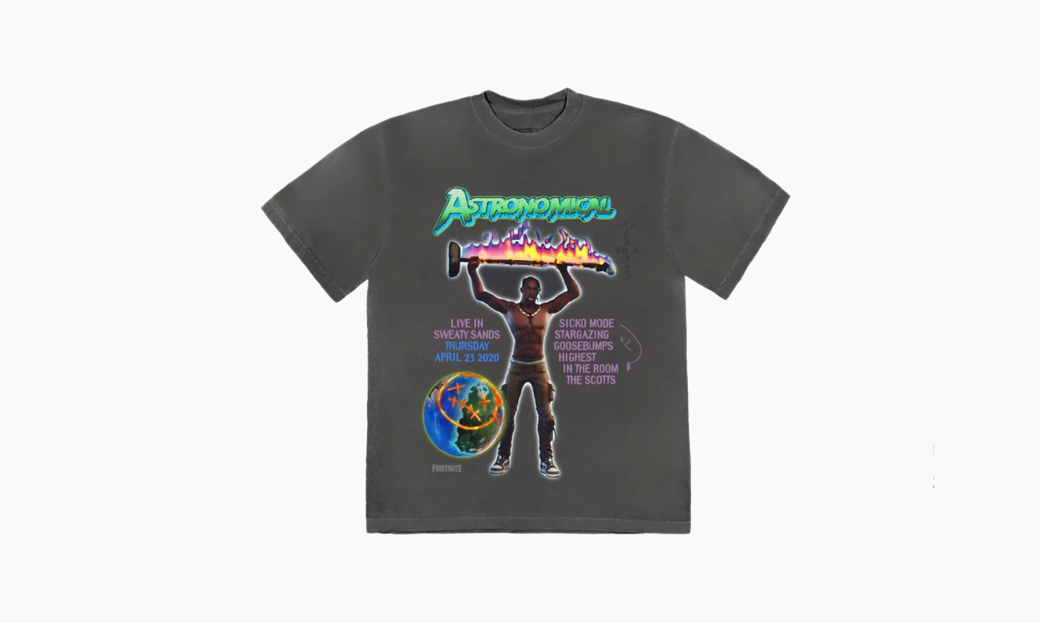 Back bling t shirt best sale travis scott