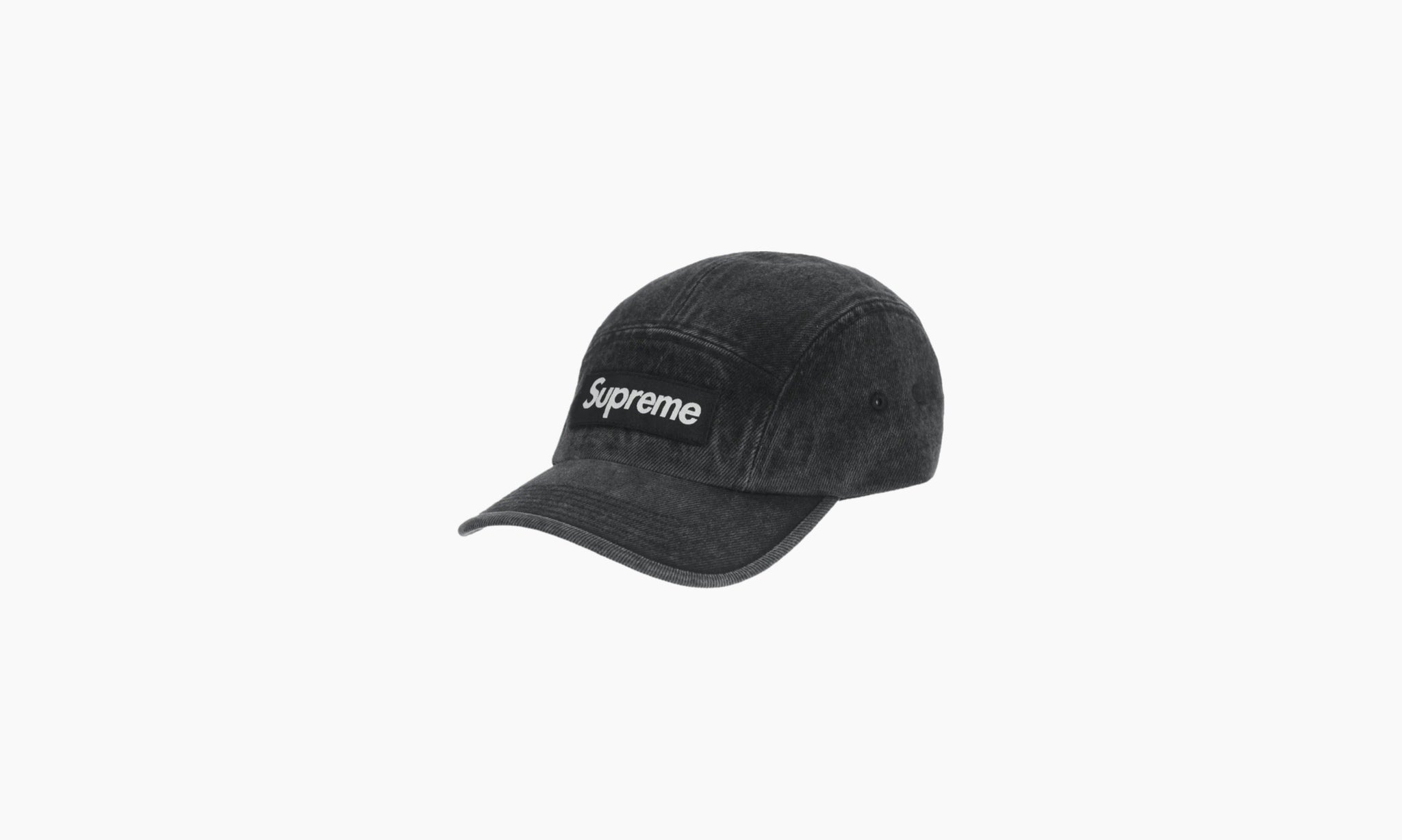 Supreme Denim Camp Cap Black - SS23 | The Sortage