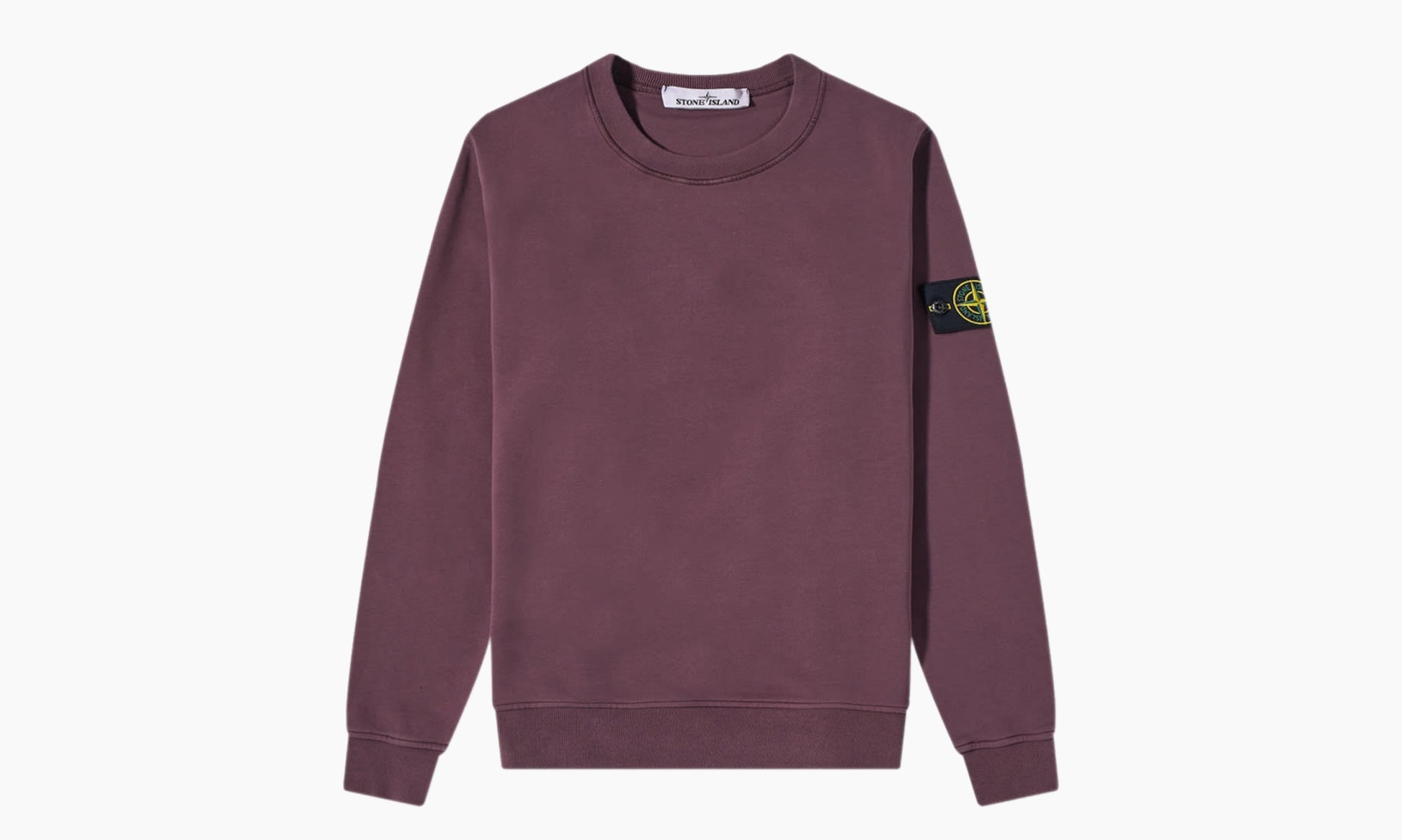 Stone Island Sweatshirt Classic Fleece Crew Neck Burgundy | The Sortage