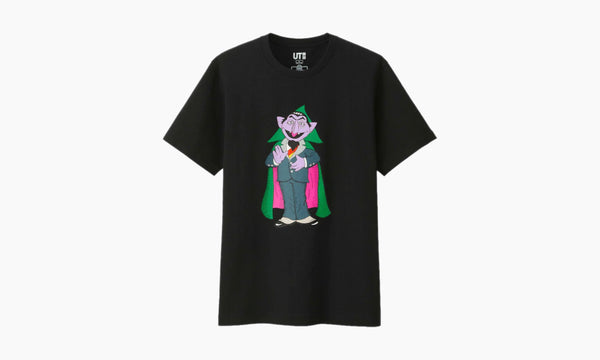 KAWS x Uniqlo x Sesame Street Count Von Count Tee Black | The Sortage