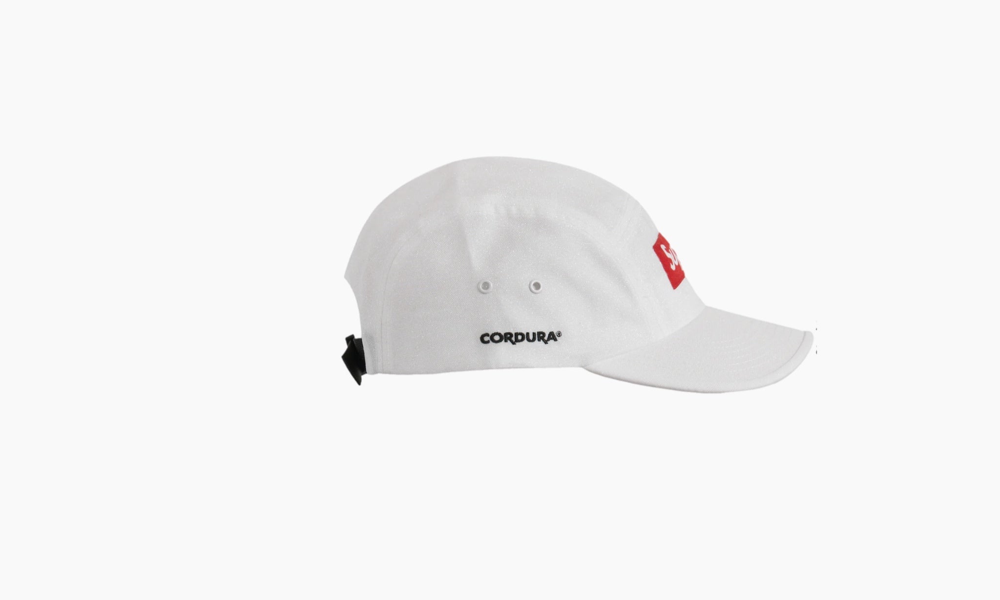 Supreme Glitter Cordura Camp Cap White | The Sortage