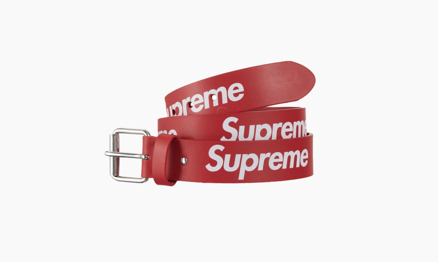 Supreme Repeat Leather Belt SS23 Red | The Sortage