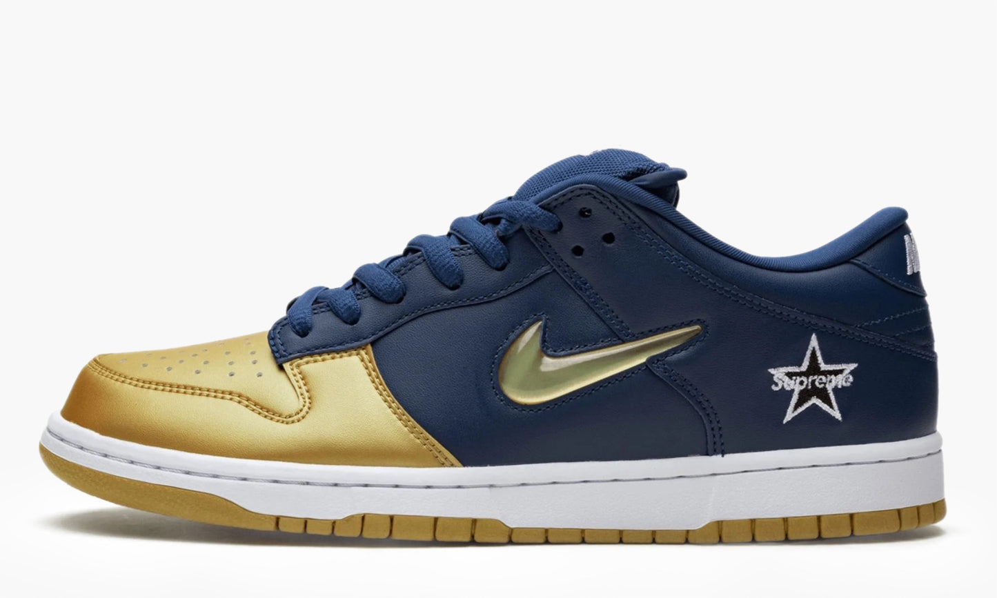 Nike SB Dunk Low Supreme Jewel Swoosh Gold - CK3480 700 | The Sortage