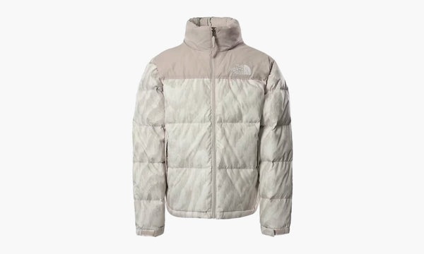 The North Face 1996 Printed Retro Nuptse 700 Fill Packable Jacket Silver Grey Wooden Tiger Print | The Sortage