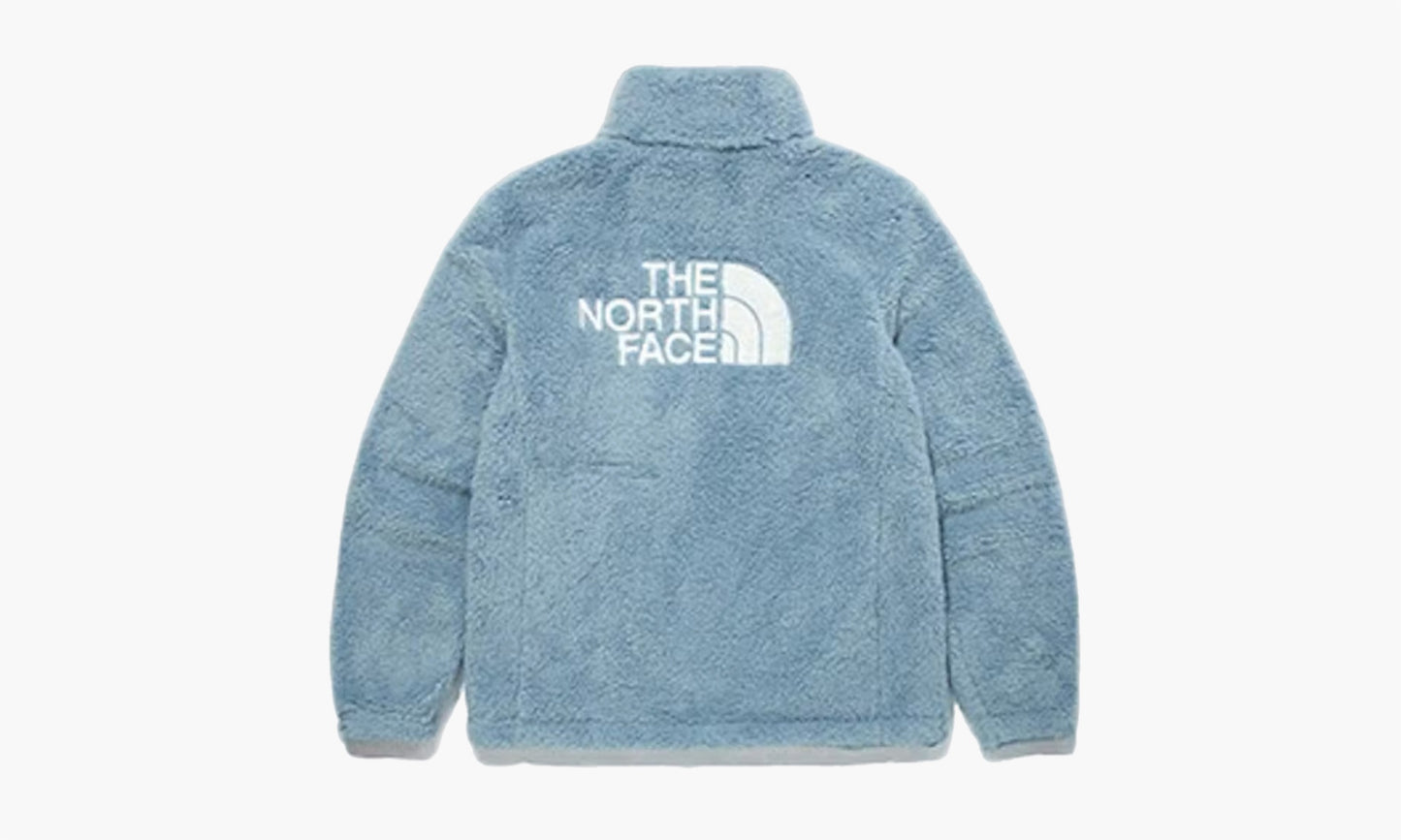 The North Face Comfy Fleece Zip Up "White Label" Zip Up Powder Blue | The Sortage