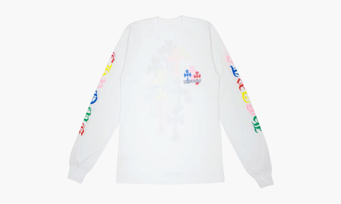 Chrome Hearts Multi Color Cross Cemetery L/S T-shirt White | The Sortage