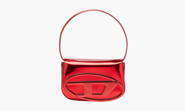 Diesel 1DR Shoulder Bag Mirrored Leather Red | The Sortage