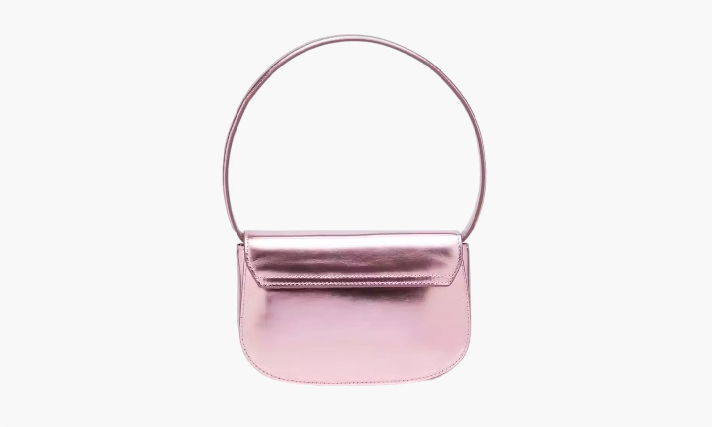 Diesel 1DR Shoulder Bag Mirrored Leather Pink | The Sortage