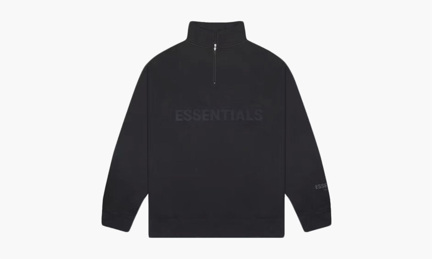 Fear of god Essentials Half Zip Pullover Sweater Dark Slate/Stretch Limo/Black | The Sortage\