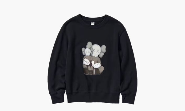 KAWS x Uniqlo UT Short Sleeve Sweatshirt Black | The Sortage