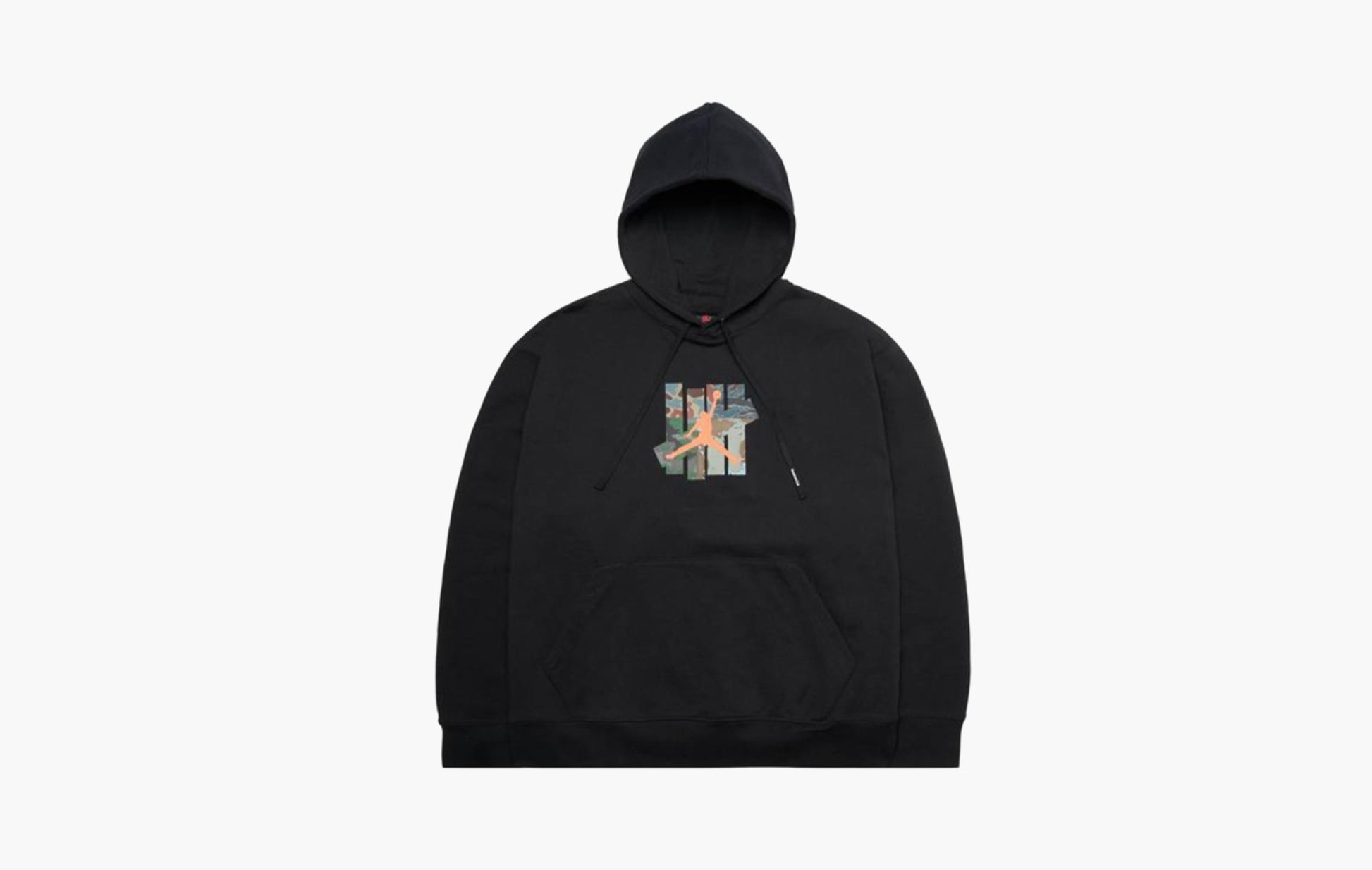 Jordan x Undefeated Pullovers Street Style Long Sleeves Hoodie Black