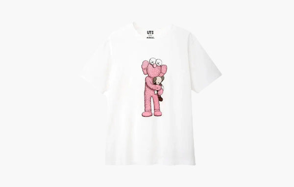 KAWS x Uniqlo x Sesame Street BFF Pink Tee White | The Sortage