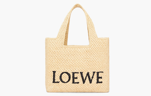 Loewe LOEWE Raffia Small Font Tote Bag Natural | The Sortage