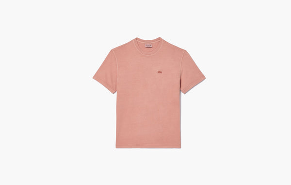 Lacoste Natural Dyed Jersey T-shirt Pink | Sortage.