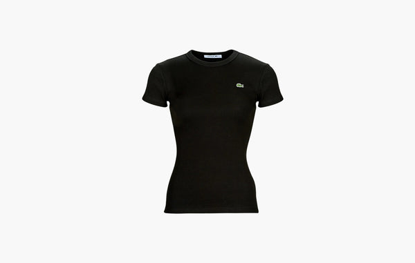 Lacoste Slim Fit Cotton T-Shirt Black | Sortage.