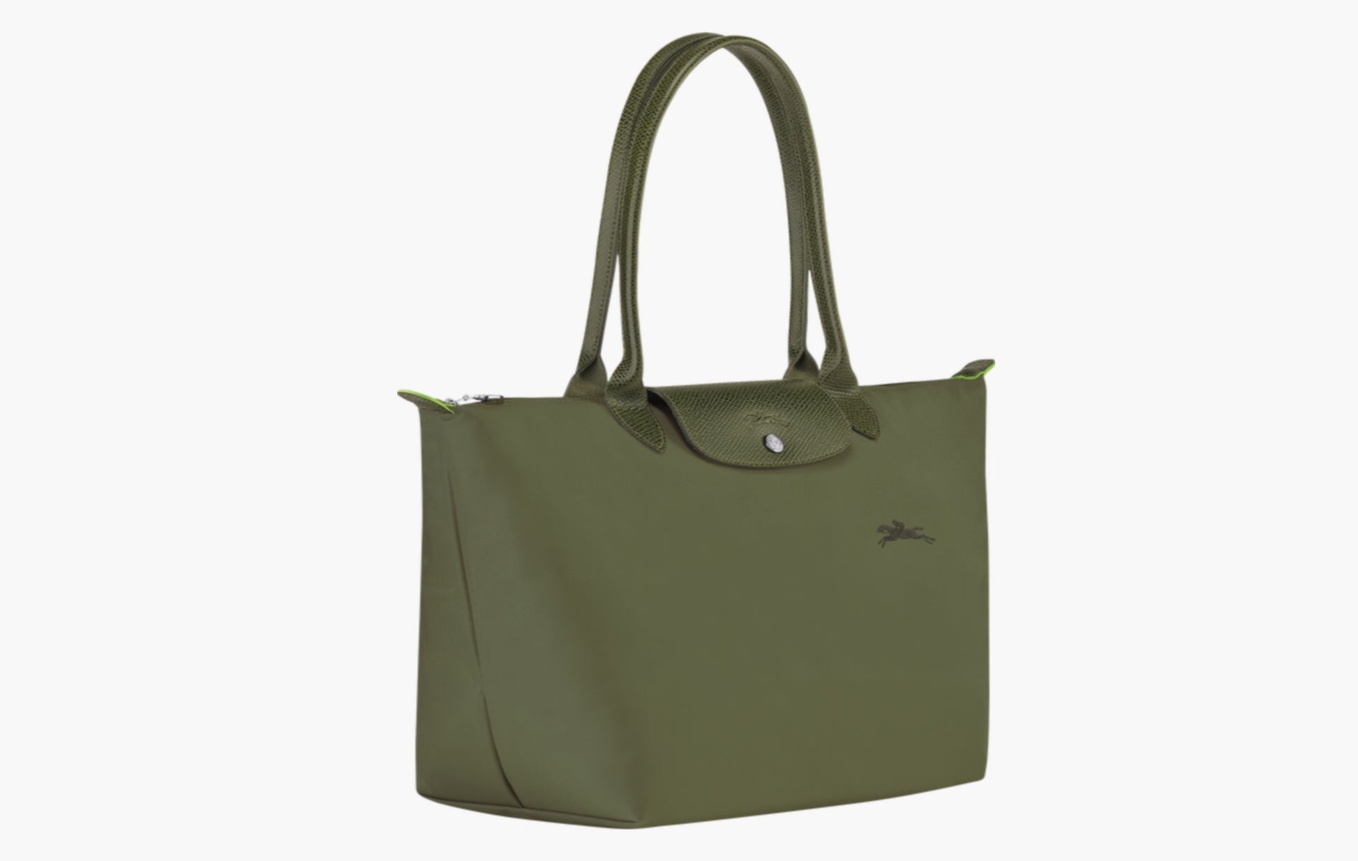 Longchamp Le Pliage Green Recycled Canvas L Tote Bag Forest | Sortage