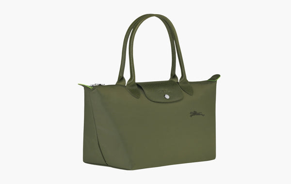 Le Pliage Green Recycled Canvas M Tote Bag "Forest"