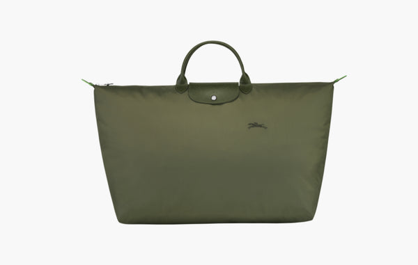 Longchamp Le Pliage Green Recycled Canvas M Travel Bag Forest | Sortage 