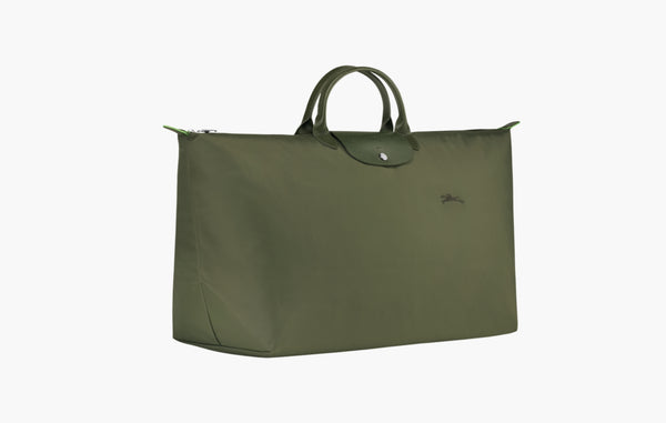 Longchamp Le Pliage Green Recycled Canvas M Travel Bag Forest | Sortage 