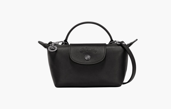 Longchamp Le Pliage Xtra Xs Leather Pouch Black | Sortage