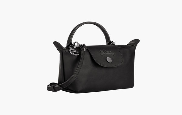 Longchamp Le Pliage Xtra Xs Leather Pouch Black | Sortage