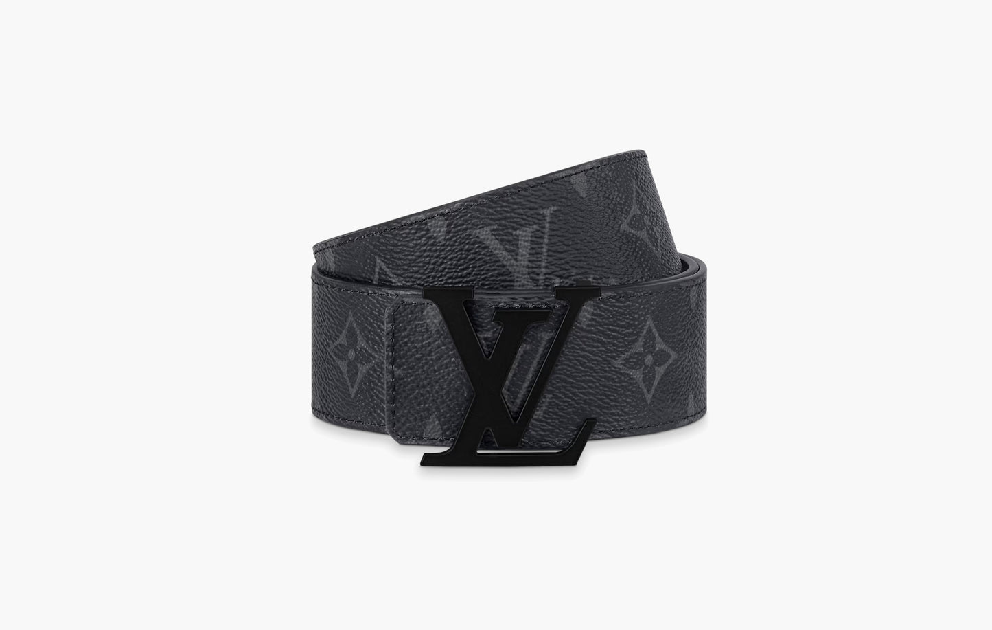 Louis Vuitton LV Initiales 40MM Monogram Eclipse Belt Matte Black | Sortage