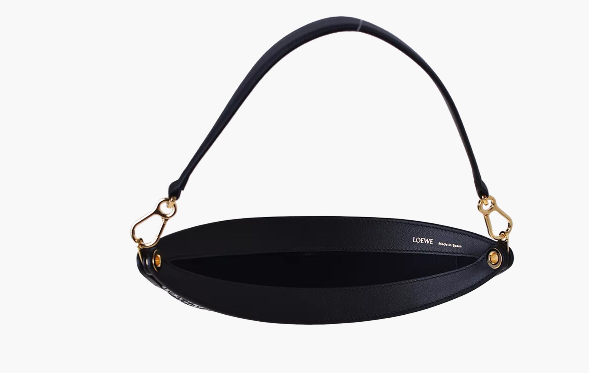 Loewe Luna Anagram Jacquard and Calfskin Leather Small Bag Navy / Black | The Sortage