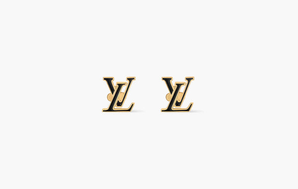 Louis Vuitton LV Iconic Enamel Earrings Black | The Sortage