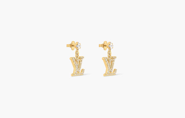 Louis Vuitton Lady LV Earrings Gold | The Sortage