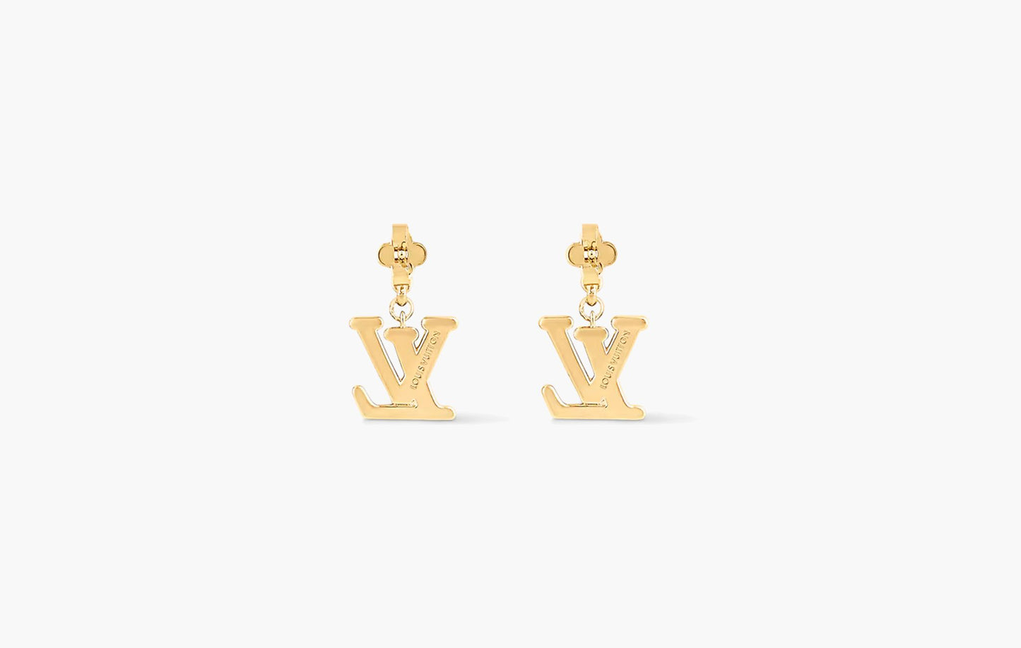 Louis Vuitton Lady LV Earrings Gold | The Sortage