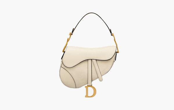 Dior Saddle Bag Grained Calfskin Latte Gold | Sortage.