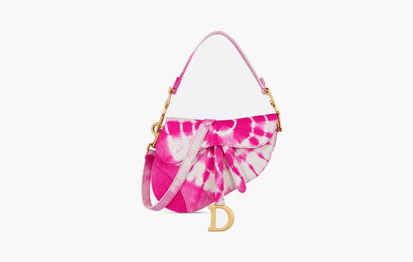 Dior Saddle Bag Fuchsia Tie | The Sortage