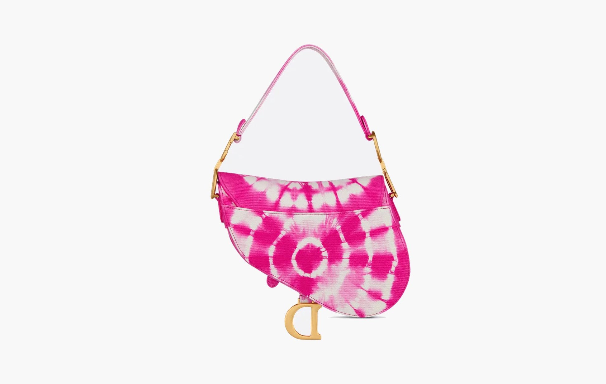 Dior Saddle Bag Fuchsia Tie | The Sortage