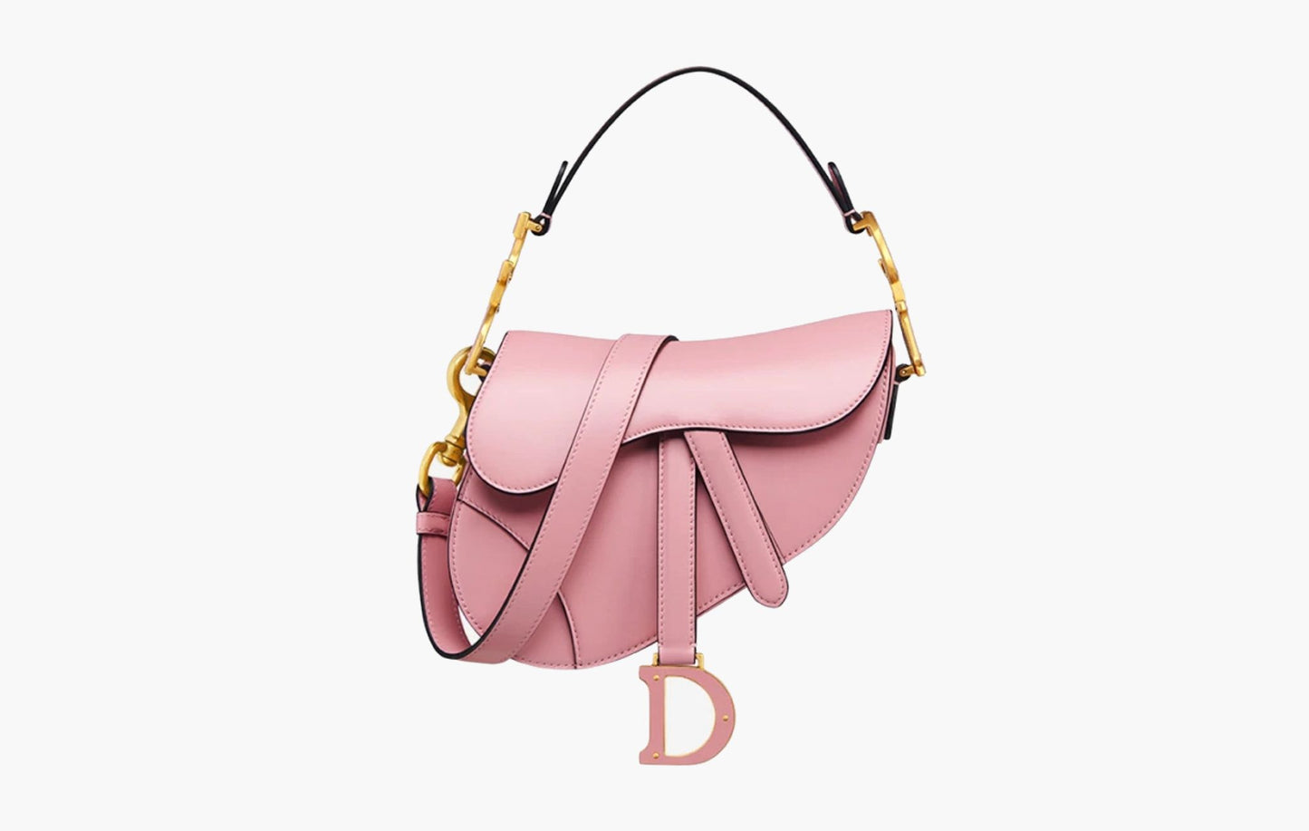 Dior Mini Saddle Bag Melocoton Pink Pearlescent | Sortage.