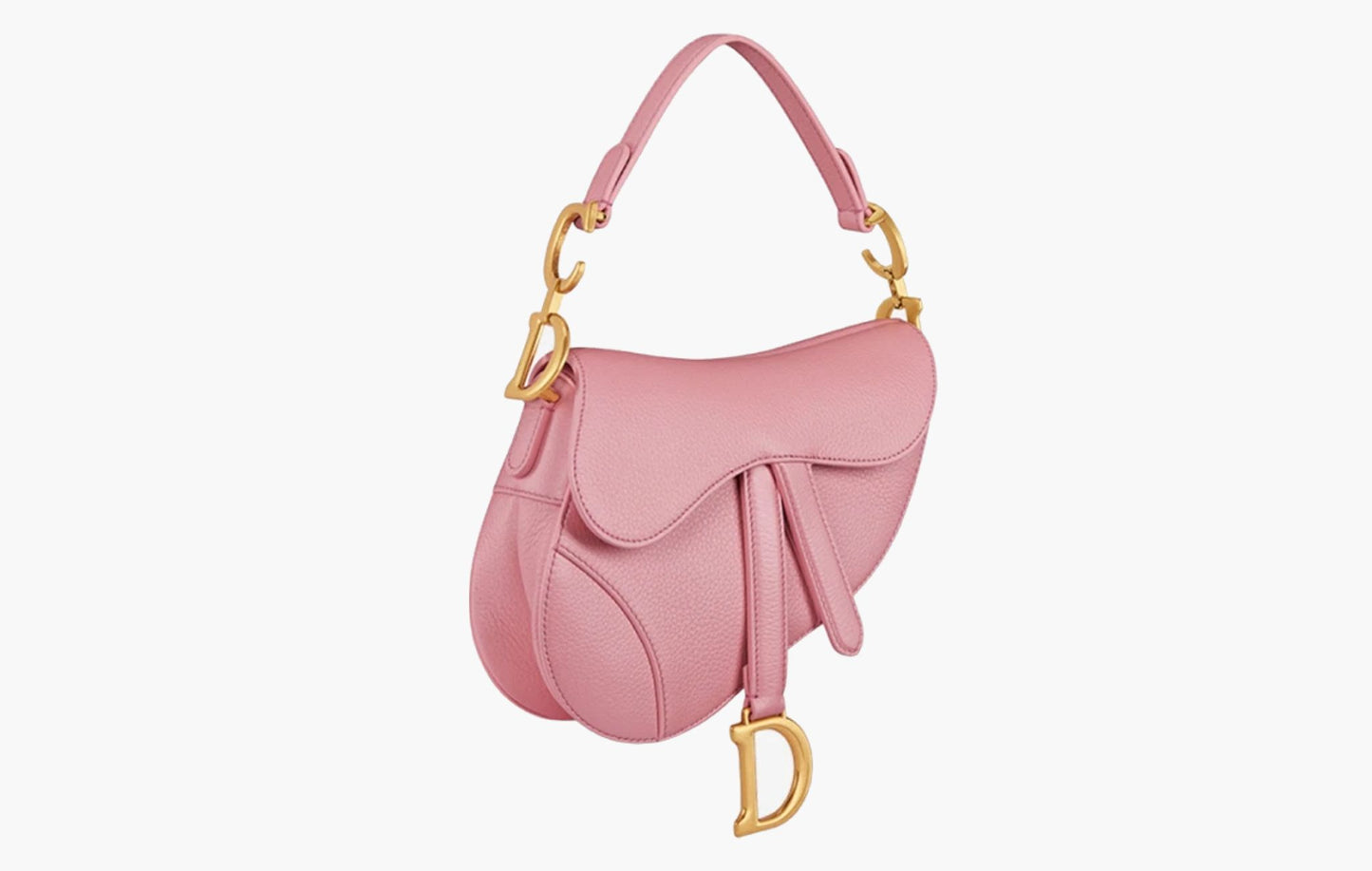 Dior Mini Saddle Bag Melocoton Pink Pearlescent | Sortage.