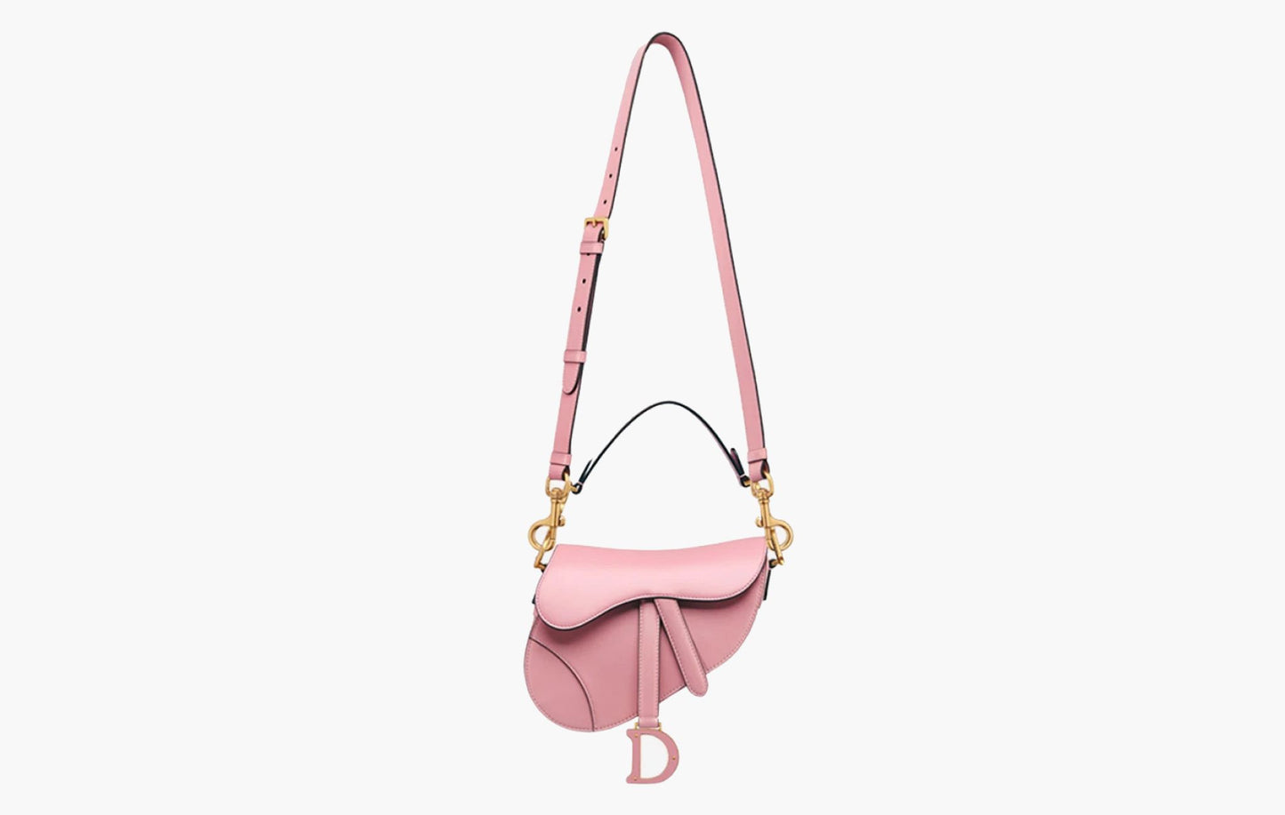 Dior Mini Saddle Bag Melocoton Pink Pearlescent | Sortage.