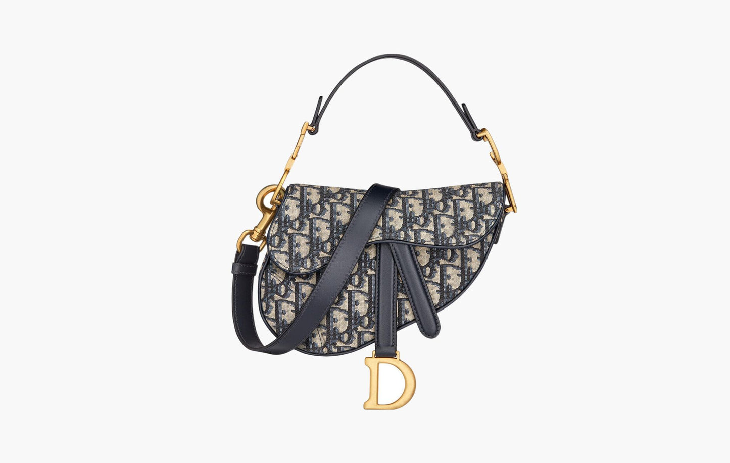 Dior Mini Saddle Bag Blue Dior Oblique Jacquard | Sortage.