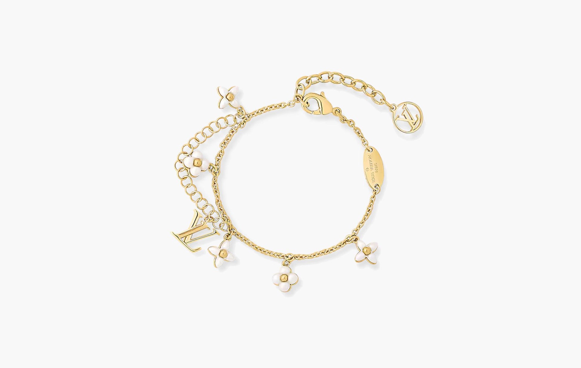 Louis Vuitton LV Floragram Bracelet Gold | The Sortage