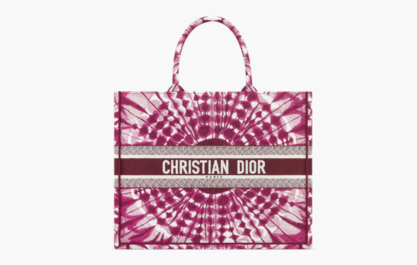 Dior Large BookTote Purple Tie | The Sortage