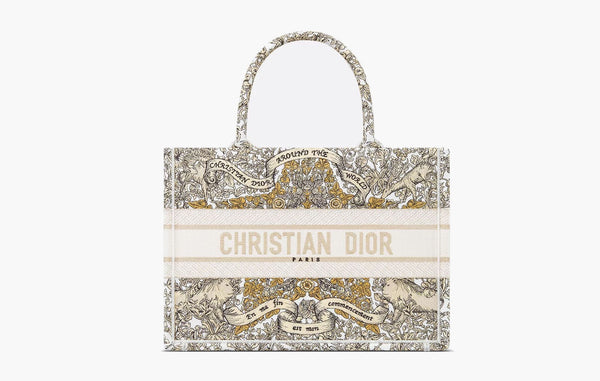 Dior Medium Dior Book Tote Gold | The Sortage