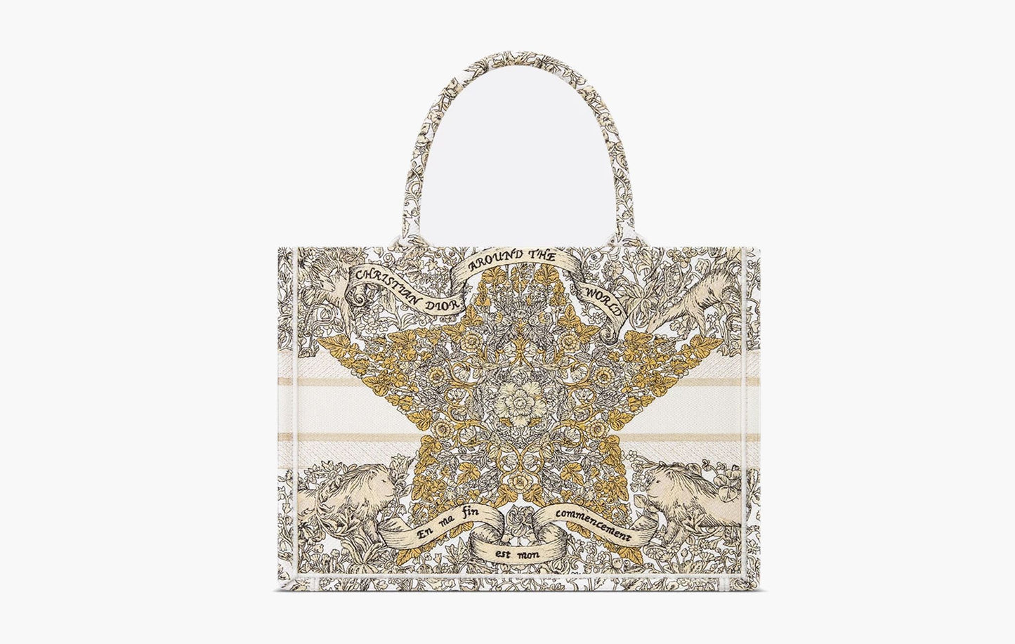 Dior Medium Dior Book Tote Gold | The Sortage