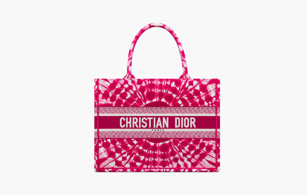 Dior Medium BookTote Fuchsia Tie | The Sortage