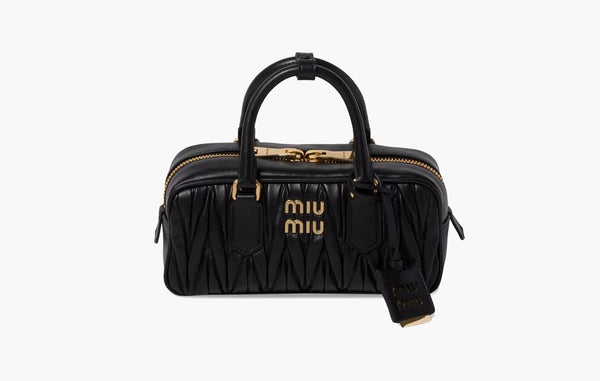 Miu Miu Matelassé Velluto Bag Black | The Sortage