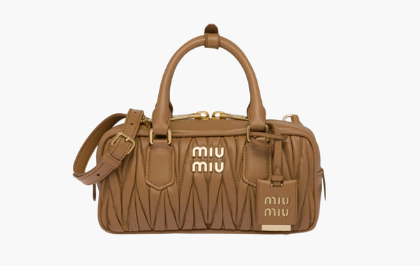 Miu Miu Matelassé Mini Arcadie Bag Caramel | The Sortage