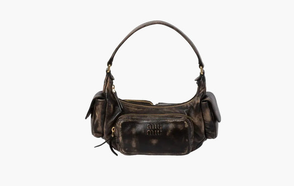 Miu Miu Nappa Leather Pocket Bag Sand/Coffee | The Sortage