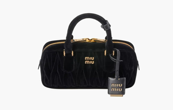 Miu Miu Arcadie Velluto Matelassé Bag Black | The Sortage